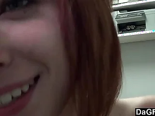 Prettiest Redhead Teen Cums On Her Fingers porn video