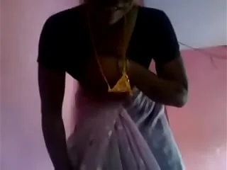Indian cheating aunty mad about her boy collaborate porn video